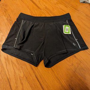 NWT Moving Comfort Momentum Running Short, Black, Size Women's XL